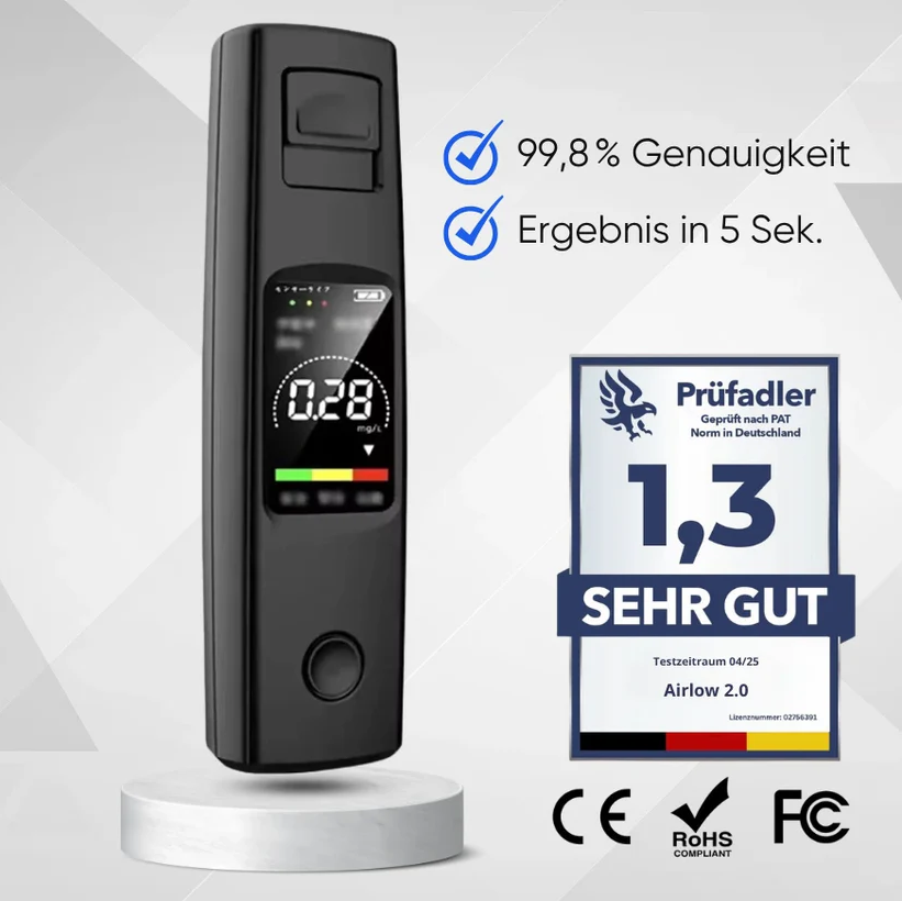 Präziser Alkoholtester für sicheres Feiern