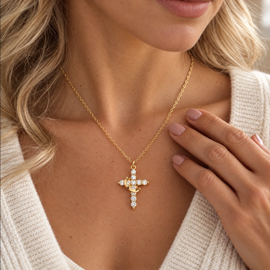 Kreuz & Krone Halskette